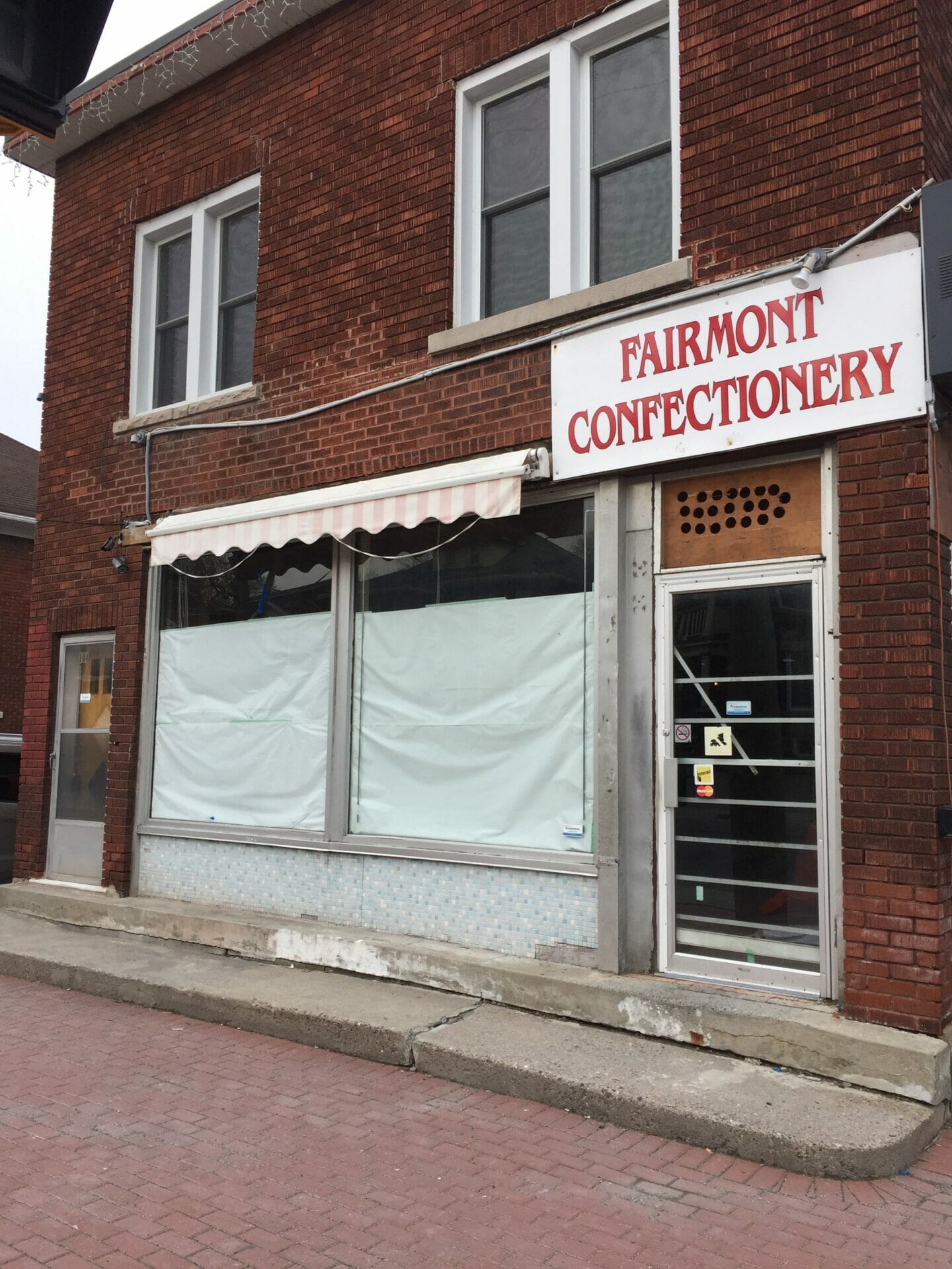 The exterior of the Fairmont Confectionary - soon to be the new home of The Merry Dairy frozen custard ice cream and handmade frozen treats.