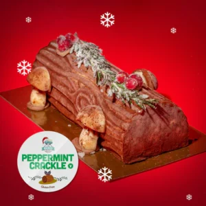 Yule Log: Vegan Peppermint Crackle