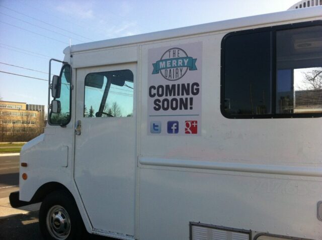 Our first truck with the very first logo (created and curated all these years by Brandbot Digital Marketing!)