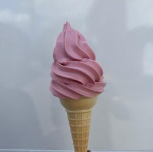 Raspberry Dole Whip Soft Serve